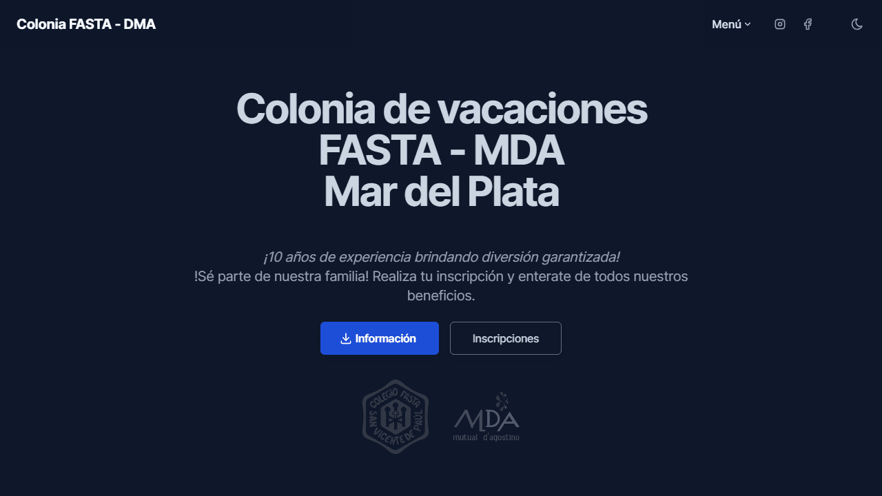 Colonia de Verano Fasta - MDA