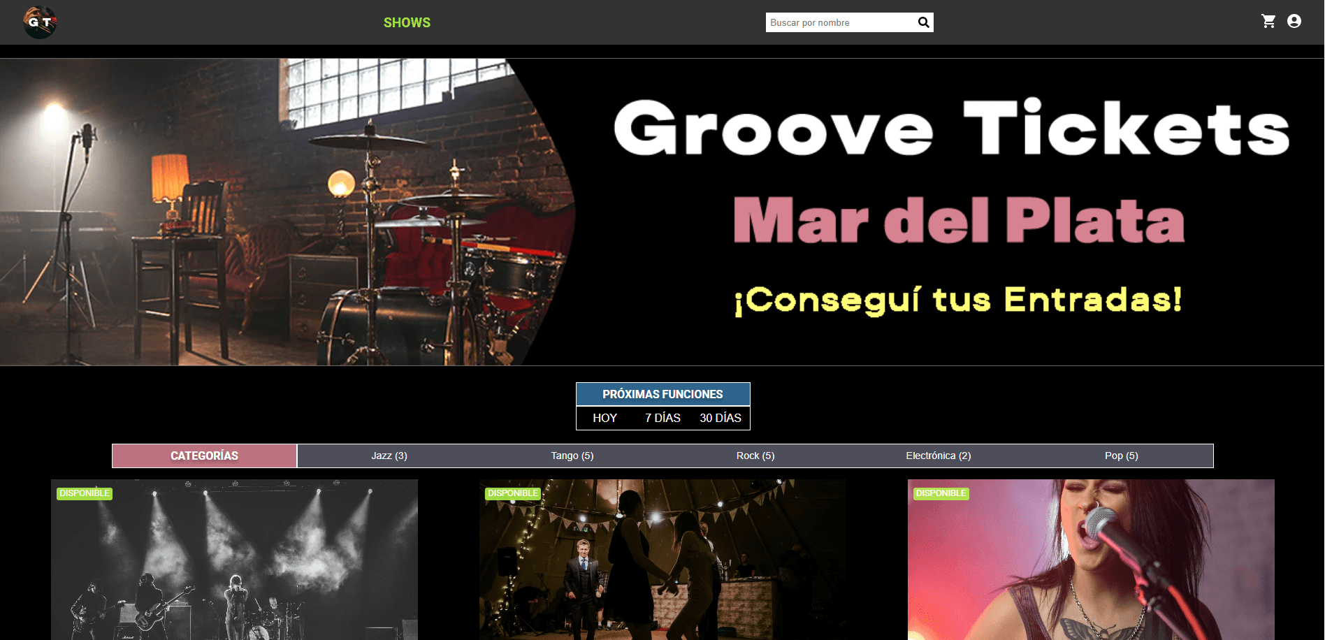 Grove-Tickets e-commerce